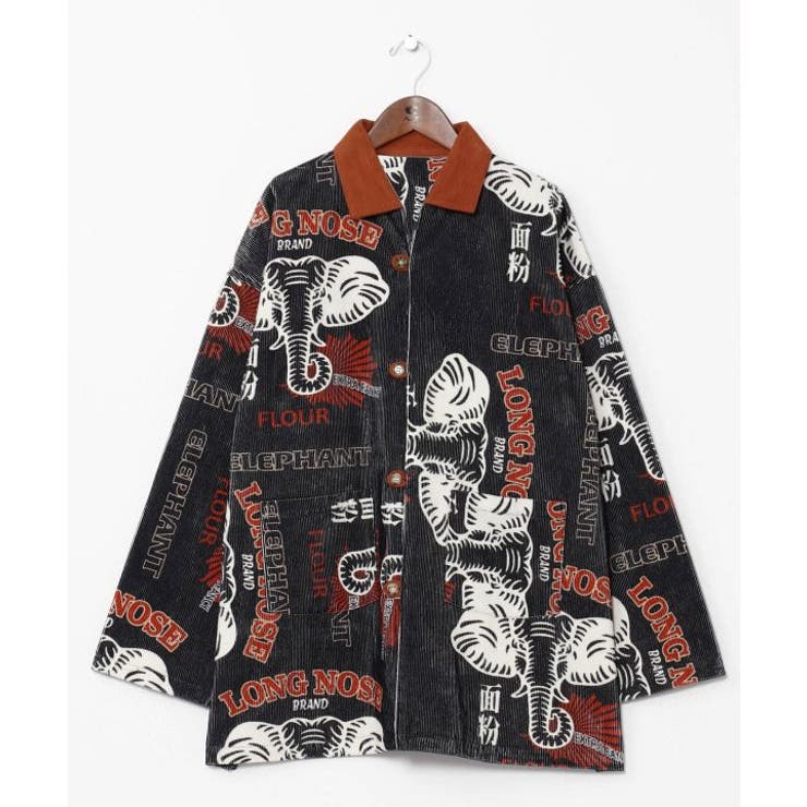 ブラック | 【チャイハネ】レトパケコーデュロイメンズシャツ | アミナコレクション