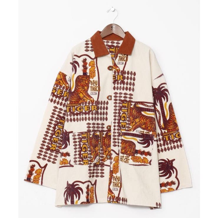 ベージュ | 【チャイハネ】レトパケコーデュロイメンズシャツ | アミナコレクション