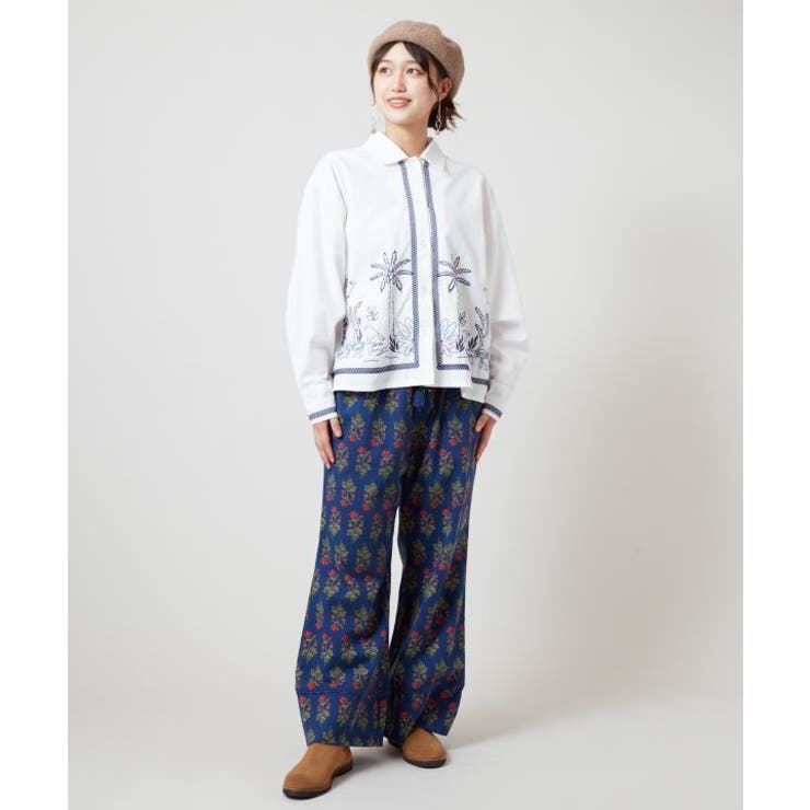 【チャイハネ】アイララ刺繍シャツ | アミナコレクション  | 詳細画像4 