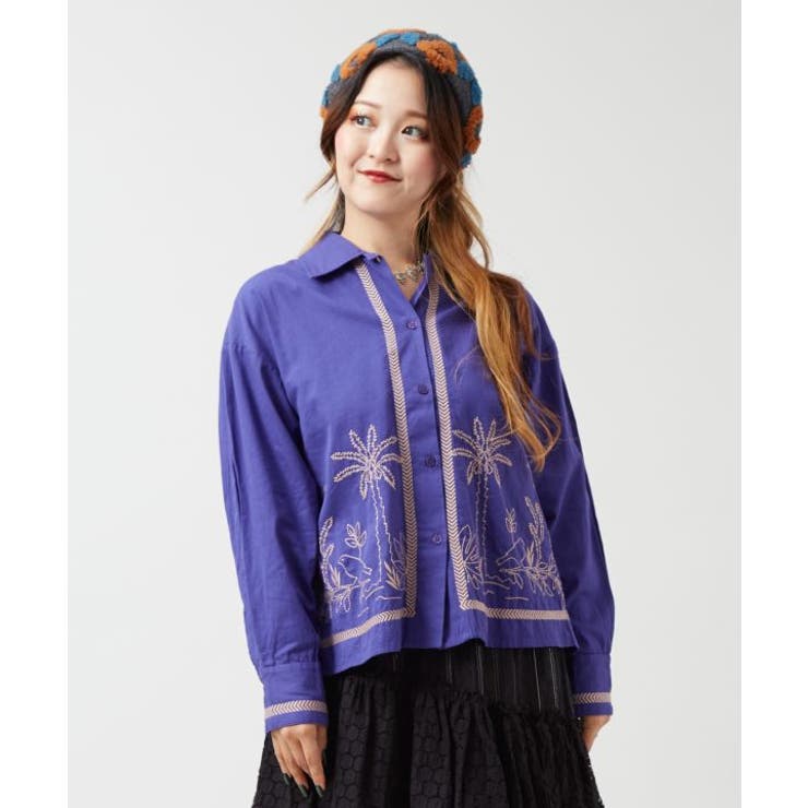 【チャイハネ】アイララ刺繍シャツ | アミナコレクション  | 詳細画像5 