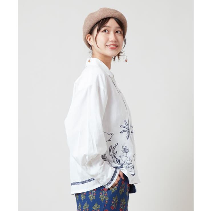 【チャイハネ】アイララ刺繍シャツ | アミナコレクション  | 詳細画像7 