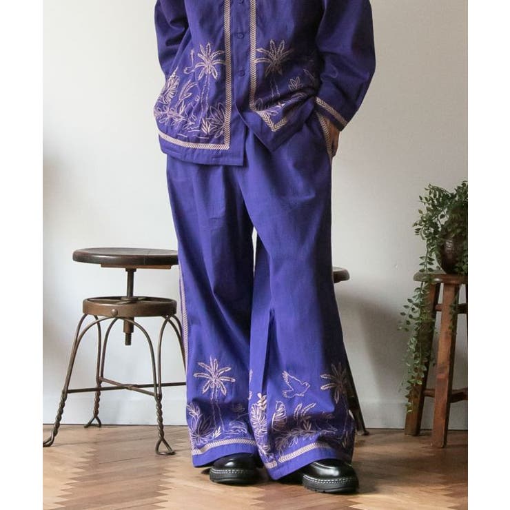 パープル | 【チャイハネ】アイララメンズパンツ | アミナコレクション