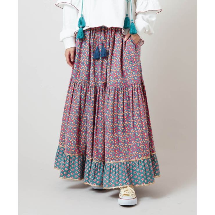 ピンク | 【チャイハネ】バグルアティアードスカート | アミナコレクション 