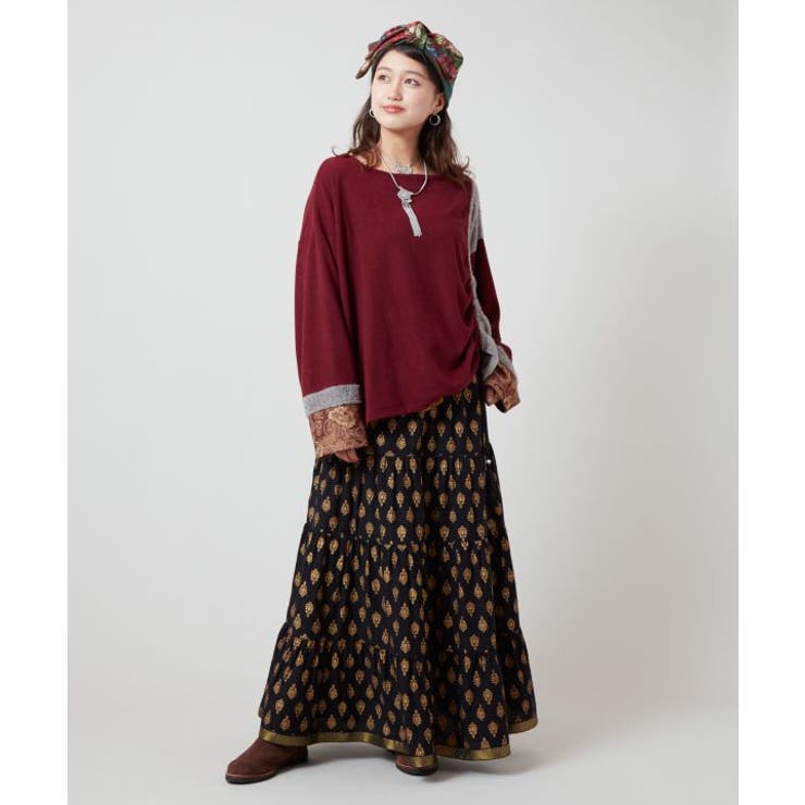 【チャイハネ】オーピュレティアードスカート | アミナコレクション  | 詳細画像2 