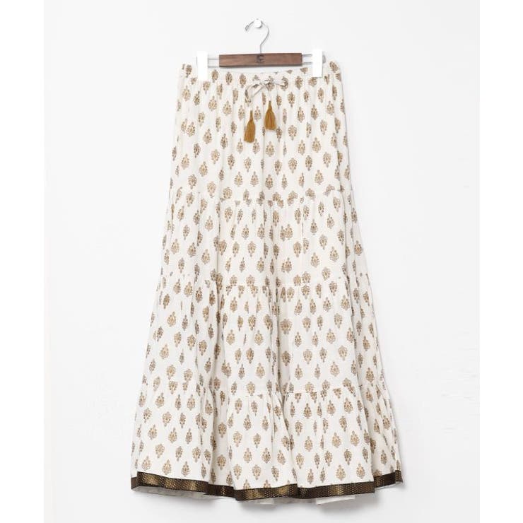 ホワイト | 【チャイハネ】オーピュレティアードスカート | アミナコレクション 