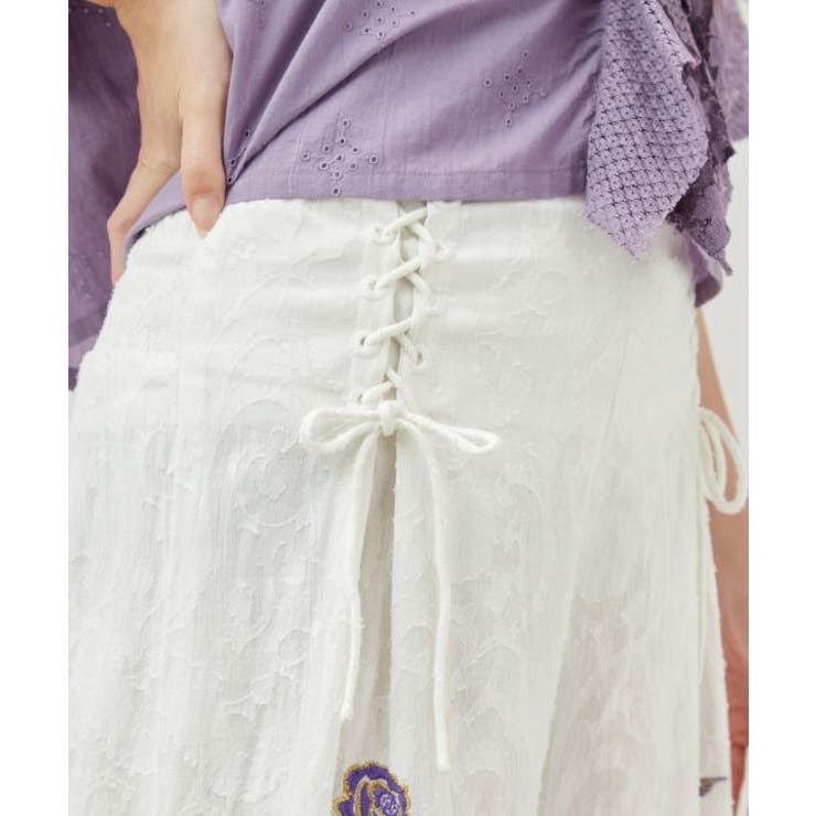 【チャイハネ】ペティナ刺繍ワイドフレアパンツ | アミナコレクション  | 詳細画像13 