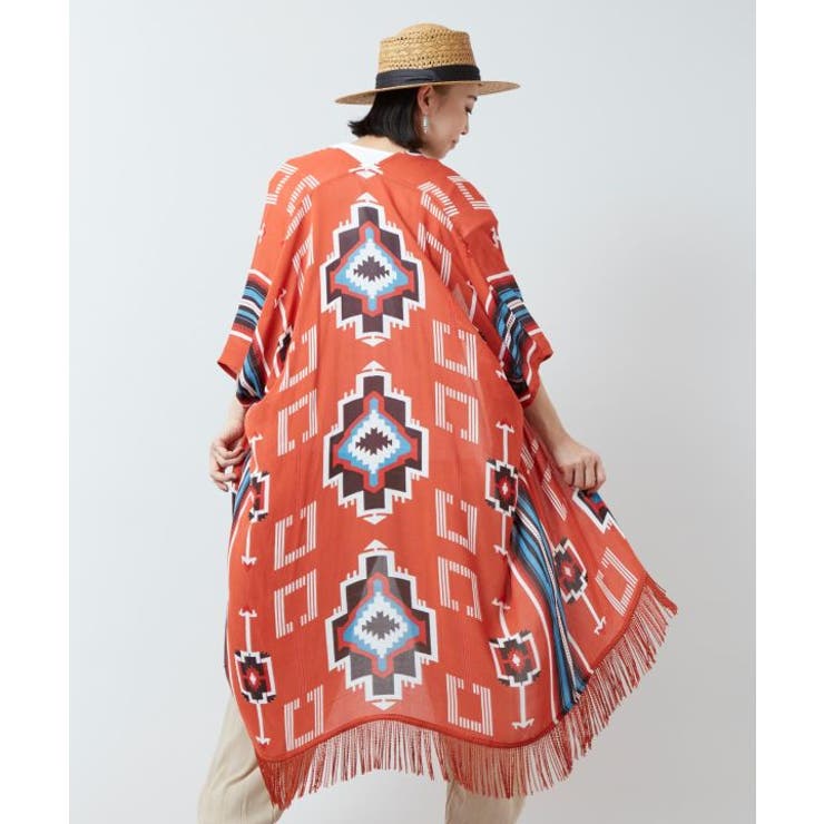 【チャイハネ】【ＵＶカット加工】ララランフリンジロングカーディガン | アミナコレクション  | 詳細画像24 