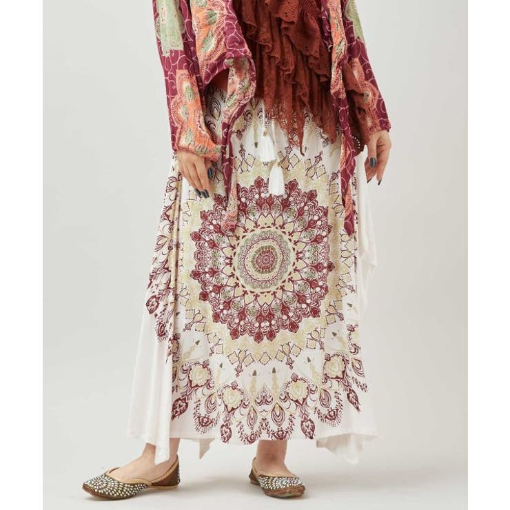 ホワイト | 【チャイハネ】レレリア変形スカート | アミナコレクション 