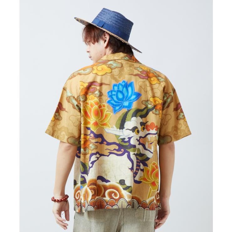 【チャイハネ】パタラカ開襟メンズシャツ | アミナコレクション  | 詳細画像11 