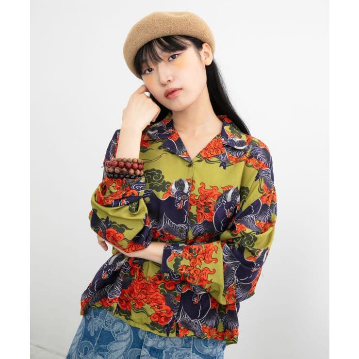 カーキ | 【チャイハネ】ボーダカシャツ | アミナコレクション 