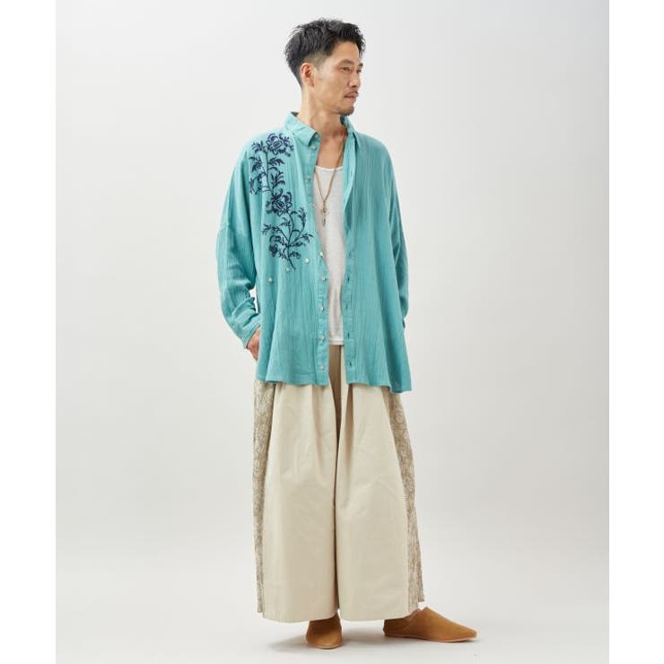 【チャイハネ】リシェーナ変形メンズシャツ | アミナコレクション  | 詳細画像4 