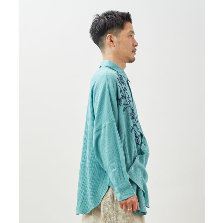 【チャイハネ】リシェーナ変形メンズシャツ | アミナコレクション  | 詳細画像7 
