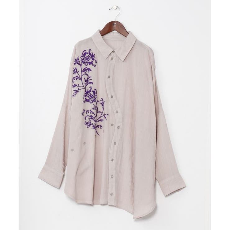 ベージュ | 【チャイハネ】リシェーナ変形メンズシャツ | アミナコレクション 