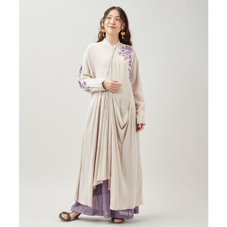 ベージュ | 【チャイハネ】リシェーナ変形ワンピース | アミナコレクション 