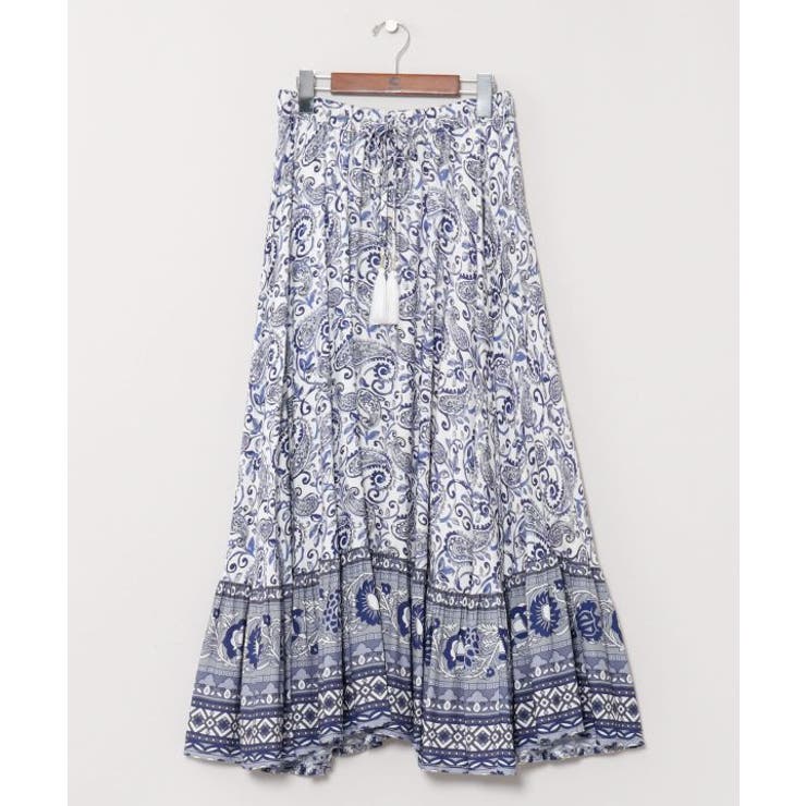 ホワイト | 【チャイハネ】アシューナロングスカート | アミナコレクション 