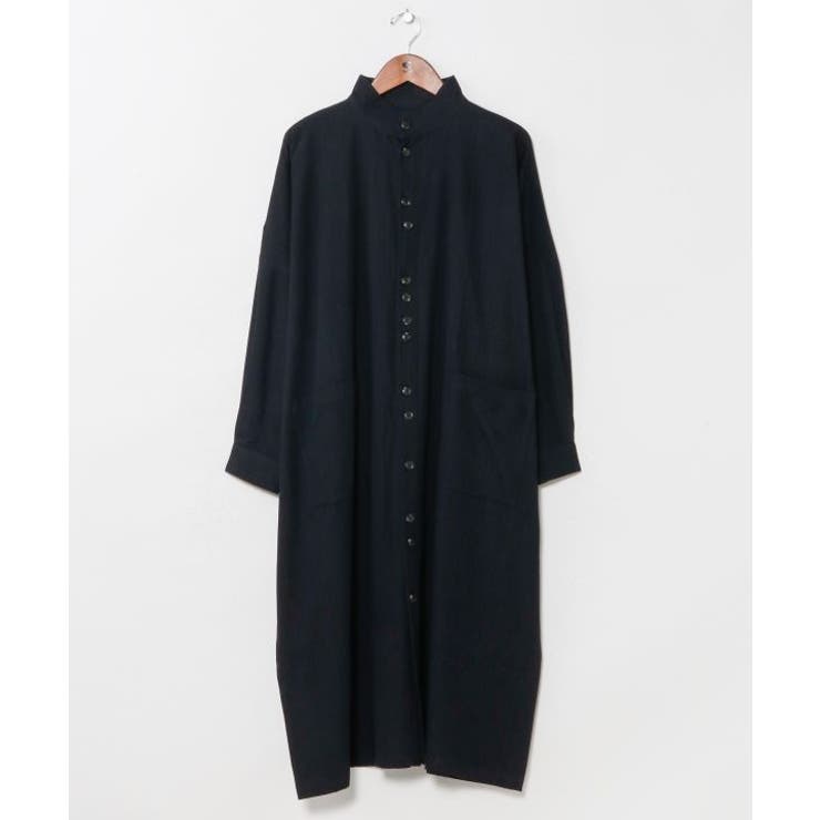 ブラック | 【チャイハネ】パハルナメンズロングシャツ | アミナコレクション 