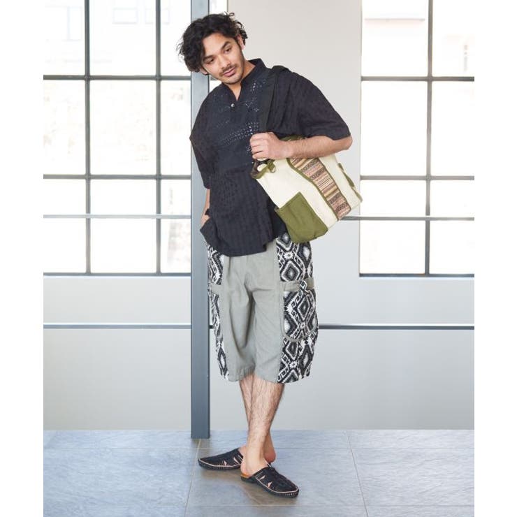 【チャイハネ】ジャカーゴメンズハーフパンツ | アミナコレクション  | 詳細画像1 