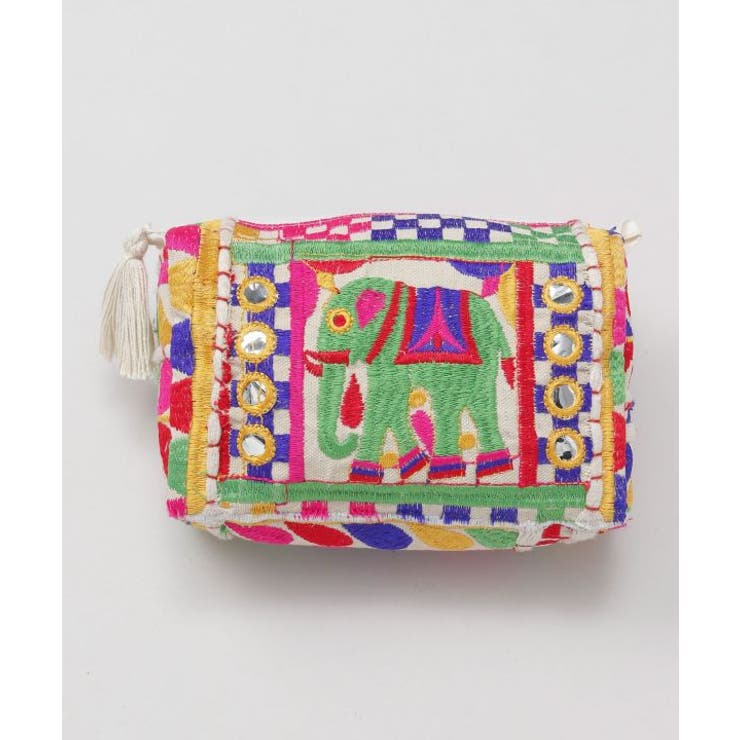 ホワイト | 【チャイハネ】ミラルポーチ | アミナコレクション 