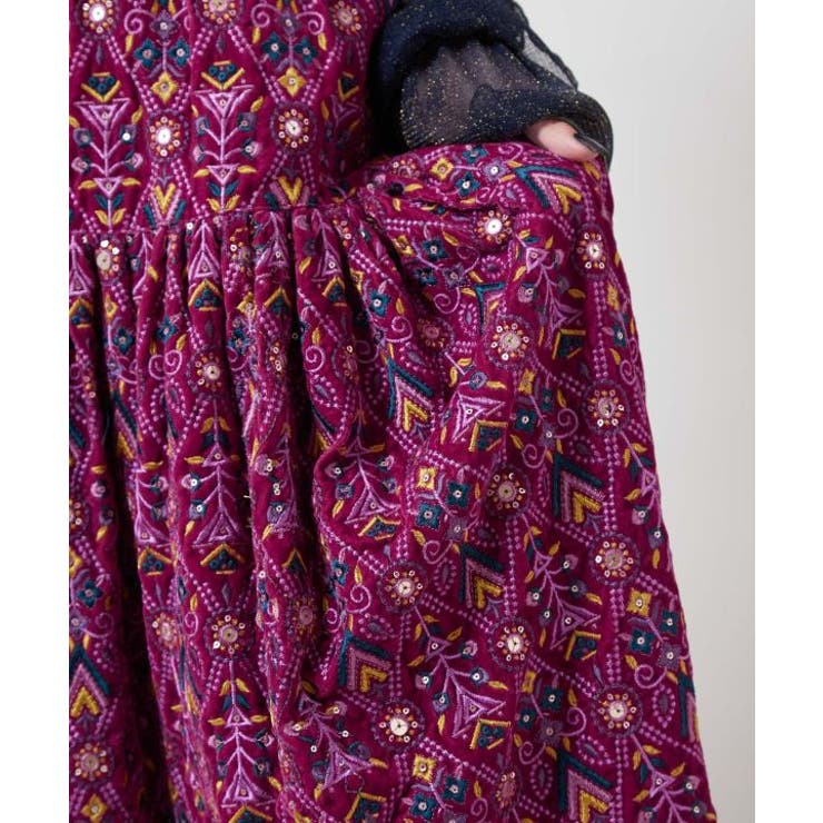 【チャイハネ】ブライド刺繍ロングスカート | アミナコレクション  | 詳細画像13 