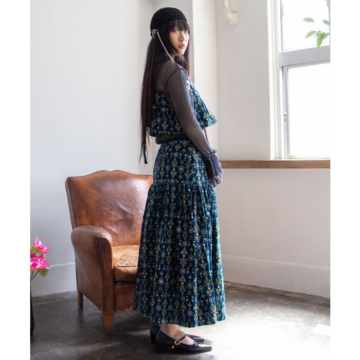 【チャイハネ】ブライド刺繍ロングスカート | アミナコレクション  | 詳細画像3 