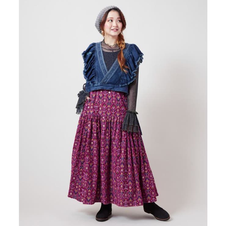 【チャイハネ】ブライド刺繍ロングスカート | アミナコレクション  | 詳細画像6 