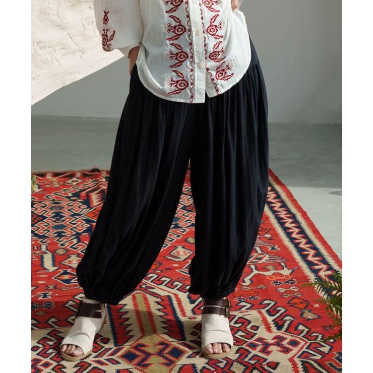 ブラック | 【チャイハネ】サミケアラジンパンツ | アミナコレクション 