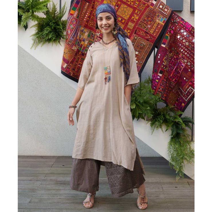 【チャイハネ】バラカワンピース | アミナコレクション  | 詳細画像1 