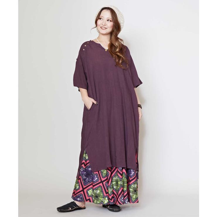 ダークパープル | 【チャイハネ】バラカワンピース | アミナコレクション 