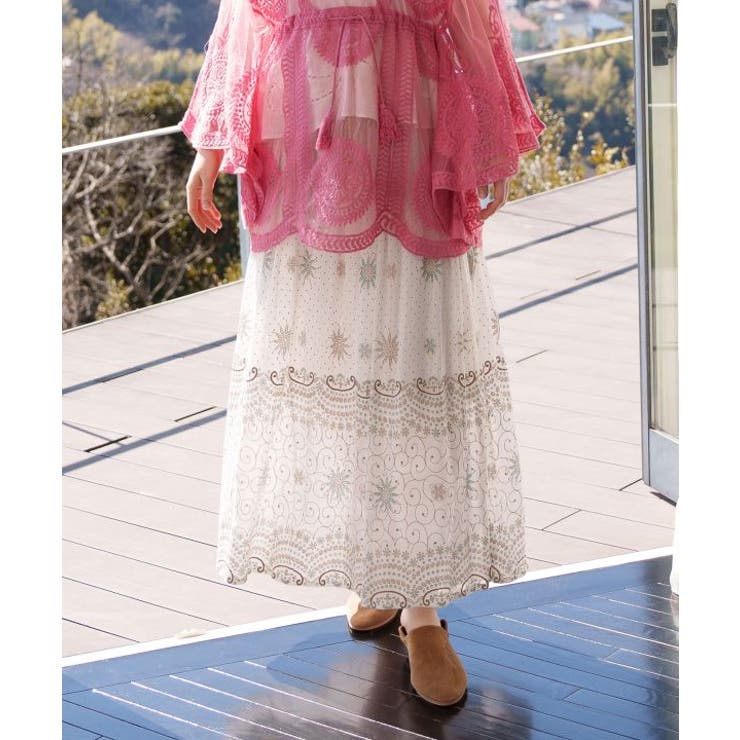 ホワイト | 【チャイハネ】ステーリアスカート | アミナコレクション 