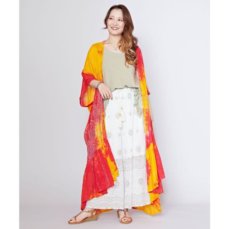 レッド | 【チャイハネ】ジンニーヤーロングカーディガン | アミナコレクション 