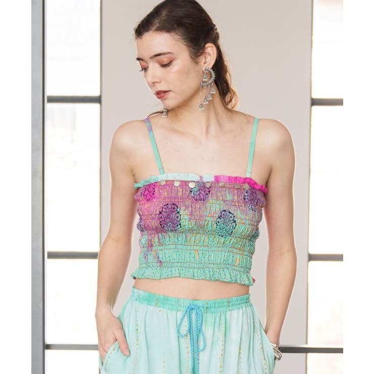 グリーン | 【チャイハネ】ジンニーヤーチューブトップ | アミナコレクション 