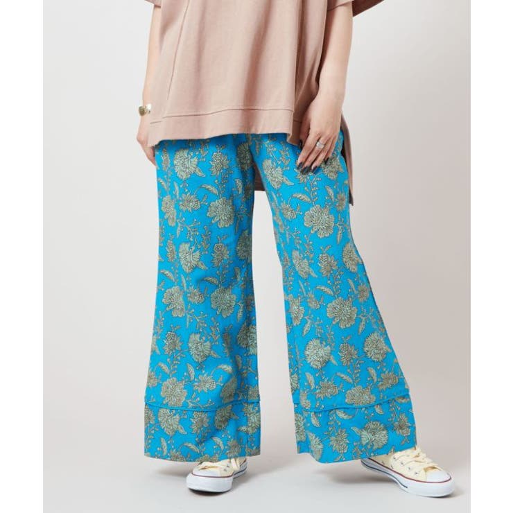 ターコイズブルー | 【チャイハネ】アログレベルボトムパンツ | アミナコレクション 