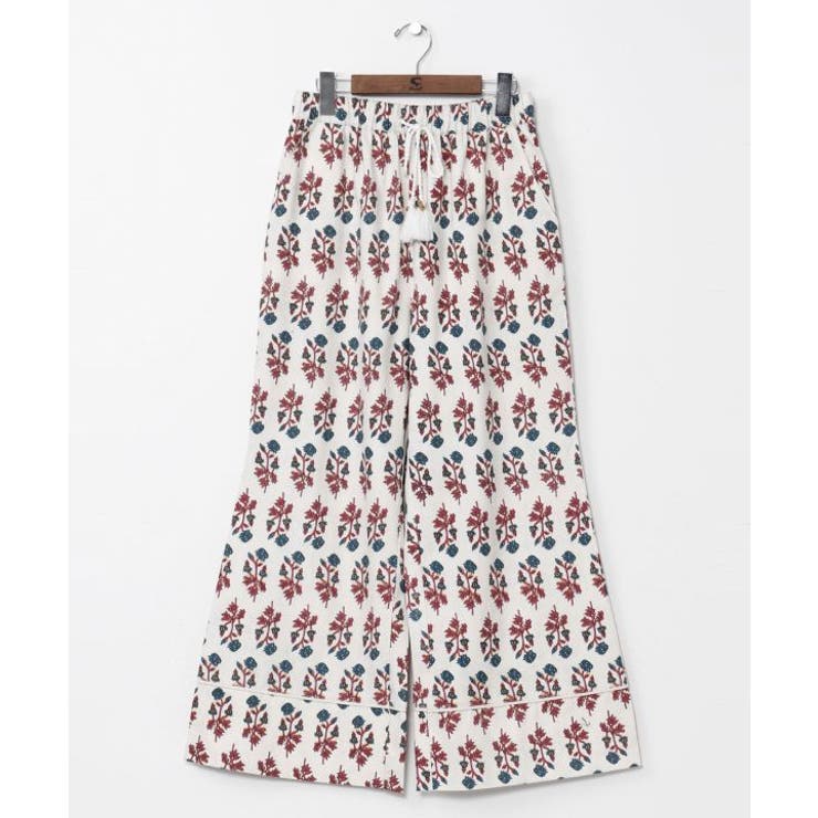 ホワイト | 【チャイハネ】アログレベルボトムパンツ | アミナコレクション 