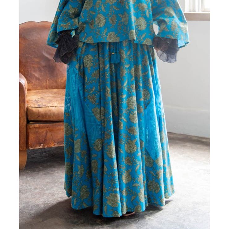 ターコイズブルー | 【チャイハネ】アログレロングスカート | アミナコレクション 