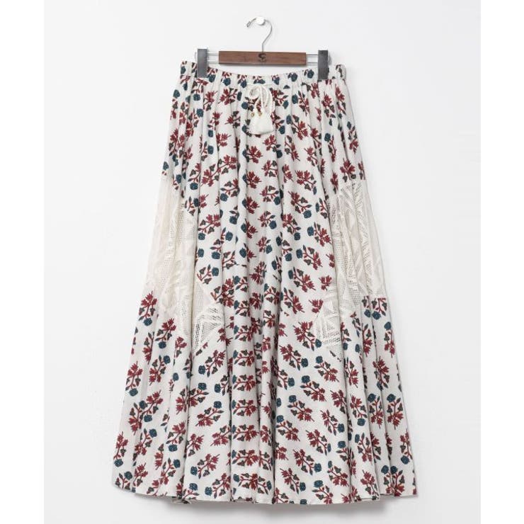 ホワイト | 【チャイハネ】アログレロングスカート | アミナコレクション 