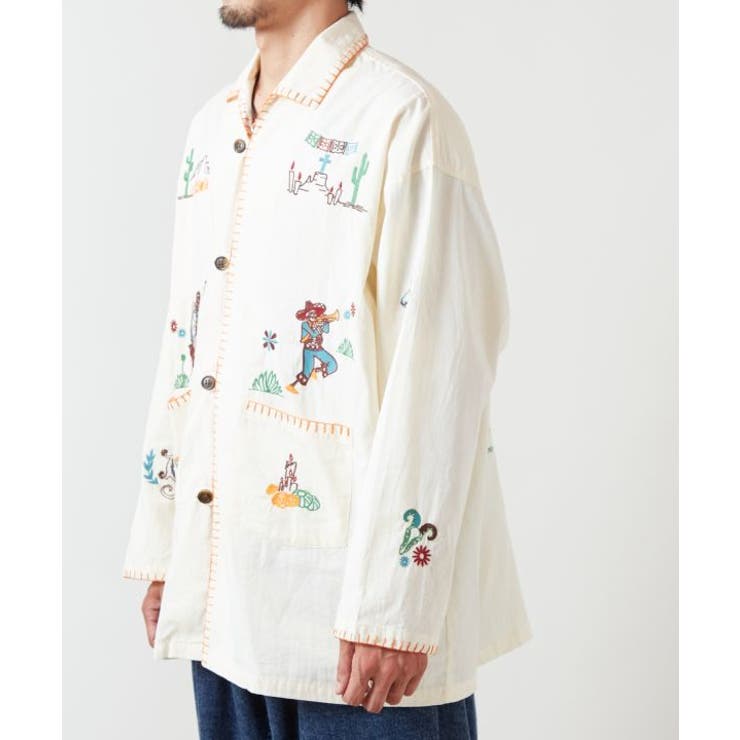 【チャイハネ】ベラディア刺繍メンズシャツ | アミナコレクション | 詳細画像10 