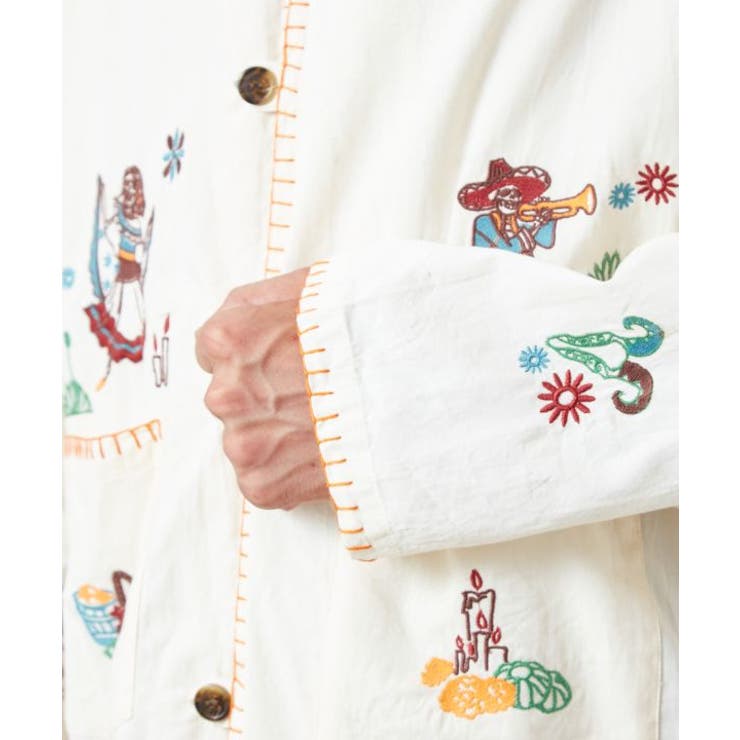 【チャイハネ】ベラディア刺繍メンズシャツ | アミナコレクション | 詳細画像15 