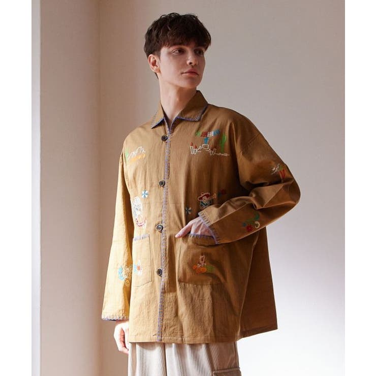 【チャイハネ】ベラディア刺繍メンズシャツ | アミナコレクション | 詳細画像3 