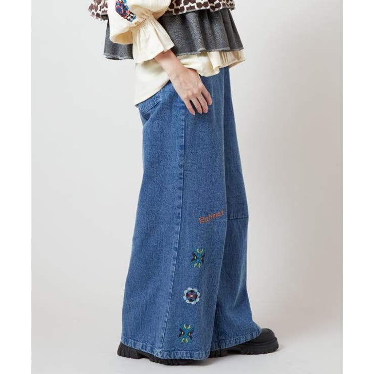 【チャイハネ】ディルバルベルボトム風デニムパンツ | アミナコレクション  | 詳細画像10 