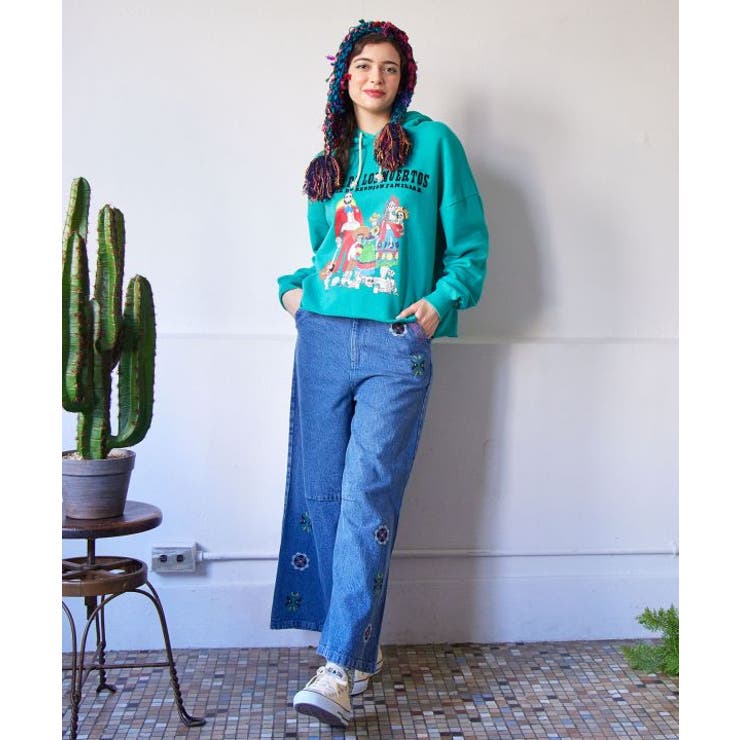 【チャイハネ】ディルバルベルボトム風デニムパンツ | アミナコレクション  | 詳細画像2 