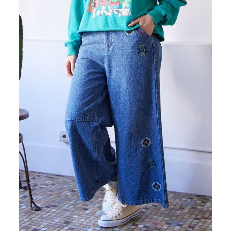 【チャイハネ】ディルバルベルボトム風デニムパンツ | アミナコレクション  | 詳細画像3 