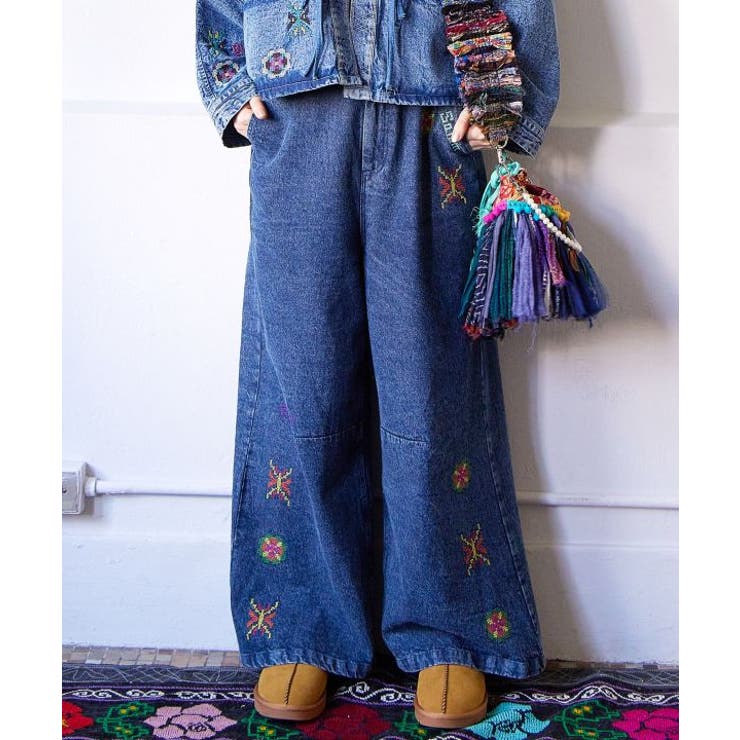 【チャイハネ】ディルバルベルボトム風デニムパンツ | アミナコレクション  | 詳細画像5 