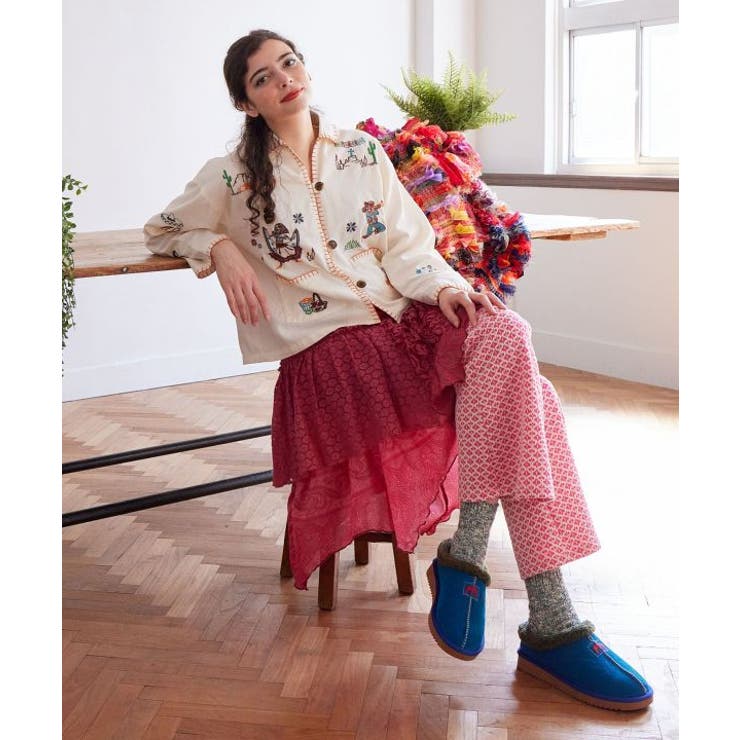 【チャイハネ】ベラディア刺繍シャツ | アミナコレクション  | 詳細画像1 