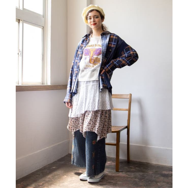 【チャイハネ】サリレアミディスカート | アミナコレクション  | 詳細画像1 