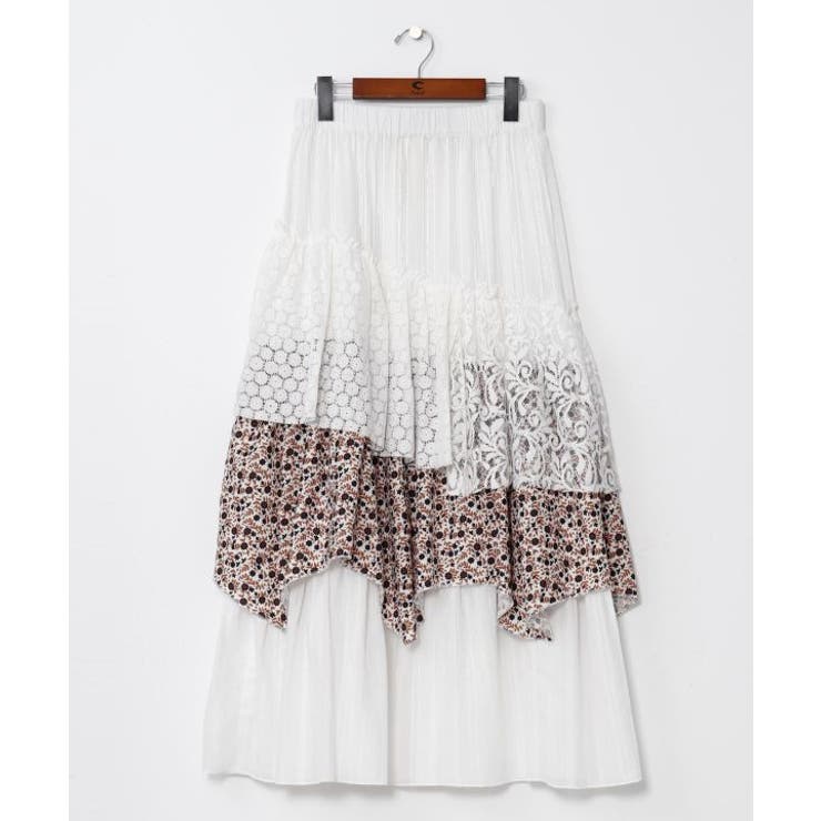 ホワイト | 【チャイハネ】サリレアロングスカート | アミナコレクション 