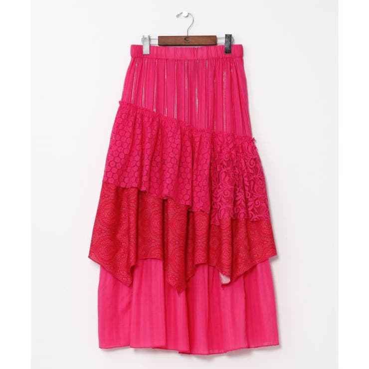 ピンク | 【チャイハネ】サリレアロングスカート | アミナコレクション 