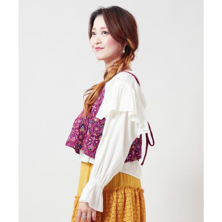 【チャイハネ】ブライド刺繍キャミソール | アミナコレクション  | 詳細画像7 