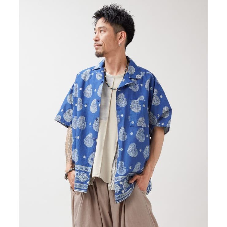 【チャイハネ】ディブロナメンズ開襟シャツ | アミナコレクション  | 詳細画像6 