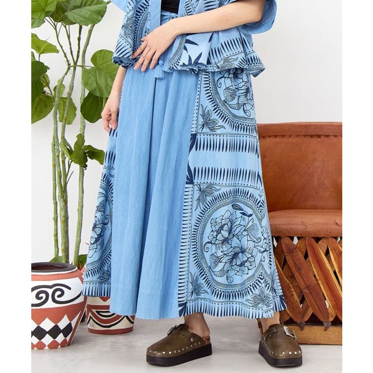 ライトインディゴブルー | 【チャイハネ】マナリカスカート | アミナコレクション 