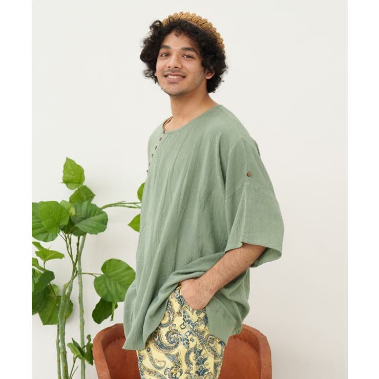 【チャイハネ】バラカシンメンズトップス | アミナコレクション | 詳細画像3 